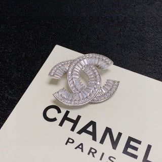 Chanel Sparkling Double C Statement Brooch