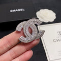 Chanel Sparkling Double C Statement Brooch