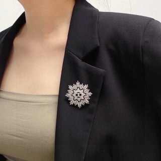 Chanel Radiant Sunburst Crystal Brooch