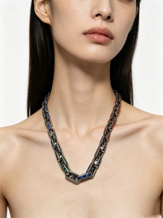 Louis Vuitton Prism Link Statement Necklace