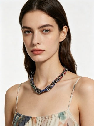 Louis Vuitton Prism Link Statement Necklace
