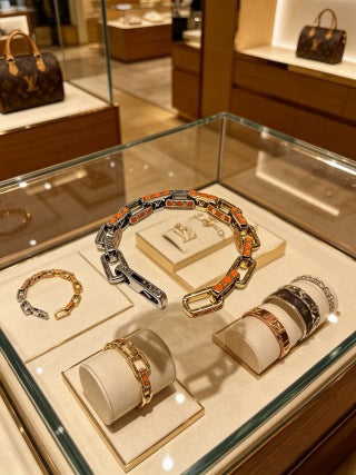 Louis Vuitton Orange Accent Link Bracelet