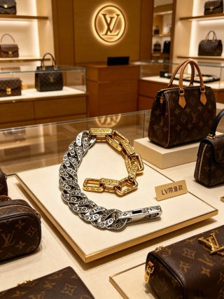 Louis Vuitton Dual Tone Heritage Link Bracelet