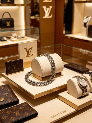 Louis Vuitton Silver Wave Link Necklace