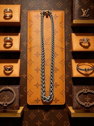 Louis Vuitton Interlock V Chain Necklace