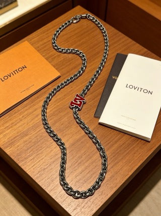 Louis Vuitton Ruby Monogram Pendant Necklace