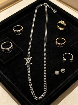 Louis Vuitton Monogram Edge Chain Necklace