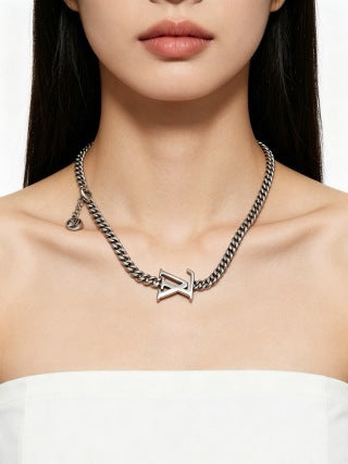 Louis Vuitton Monogram Edge Chain Necklace
