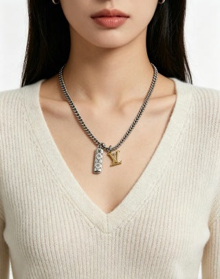 Louis Vuitton Iconic Duo Tag Necklace