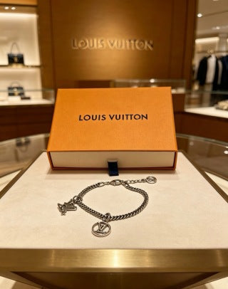 Louis Vuitton Emblem Charm Chain Bracelet
