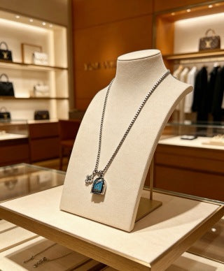Louis Vuitton Azure Emblem Pendant Necklace