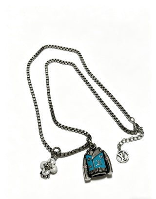 Louis Vuitton Azure Emblem Pendant Necklace