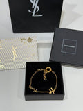 YSL Cassandre Initial Charm Bracelet