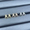 Louis Vuitton Butterfly Circle Drop Stud Earrings