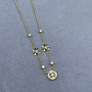 Dior Rose des Vents Celestial Star Pendant Necklace
