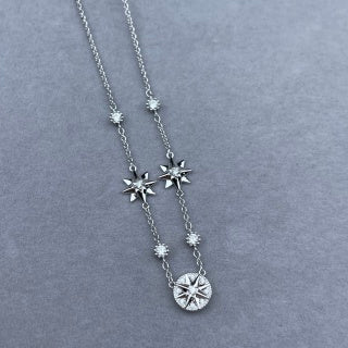 Dior Rose des Vents Celestial Star Pendant Necklace
