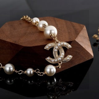 Chanel Timeless Pearl Statement Pendant Necklace