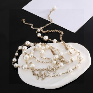 Chanel Timeless Pearl Statement Pendant Necklace