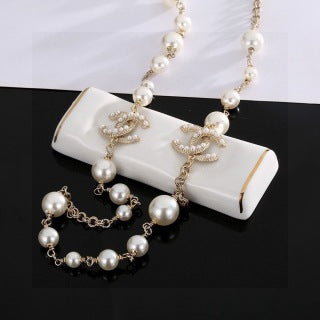 Chanel Timeless Pearl Statement Pendant Necklace