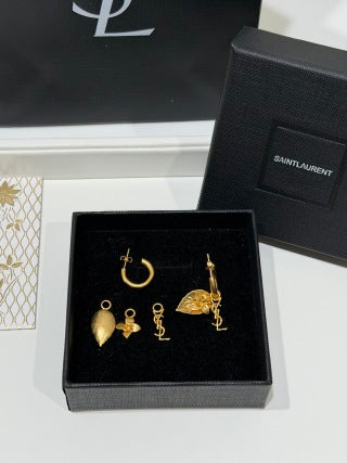 YSL Jardin Élan Leaf Drop Earrings