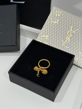 YSL Cassandre Charm Signet Ring