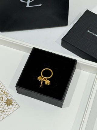 YSL Cassandre Charm Signet Ring