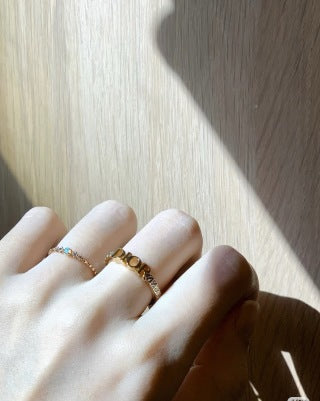 Dior Oblique Open Logo Ring