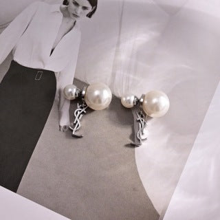 YSL Perle Cassandre Pearl Drop Earrings