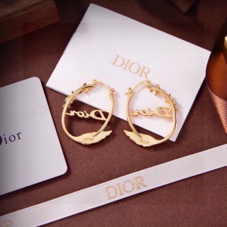 Dior Jardin d’Or Hoop Earrings