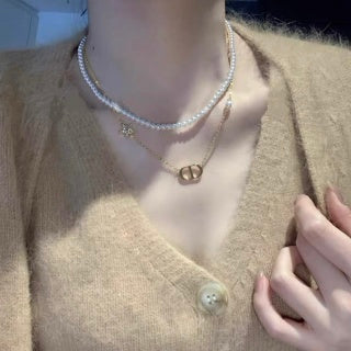 Dior Étoile Pearl Layered Necklace