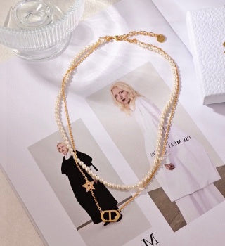 Dior Étoile Pearl Layered Necklace