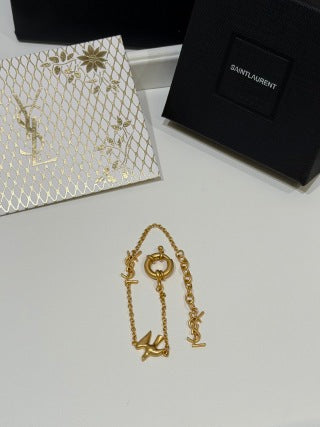 YSL Cassandre Initial Charm Bracelet