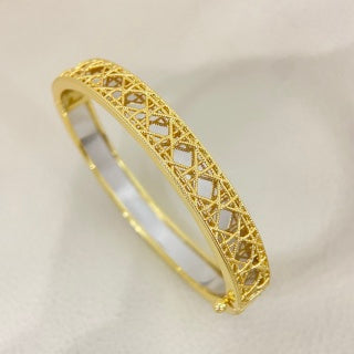 Dior Rose Dior Couture Openwork Bangle Bracelet
