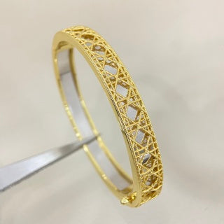 Dior Rose Dior Couture Openwork Bangle Bracelet