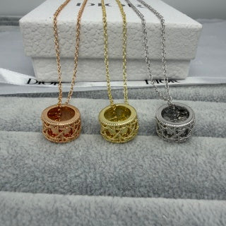Dior La Rose Dior Medallion Pendant Necklace