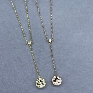 Dior Celestine Star Compass Pendant Necklace