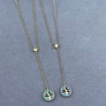 Dior Celestine Emerald Star Compass Pendant Necklace