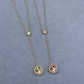 Dior Celestine Rose Crystal Star Compass Pendant Necklace