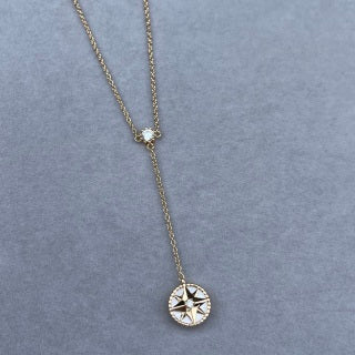 Dior Celestine Star Compass Pendant Necklace