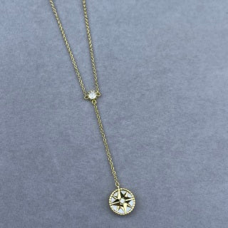 Dior Celestine Star Compass Pendant Necklace
