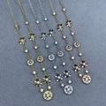 Dior Celestine Star Compass Charm Layered Necklace
