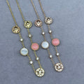 Dior Celestine Crystal Compass Charm Layered Necklace
