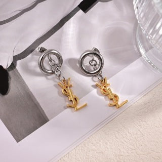 YSL Cassandre Orbital Drop Earrings
