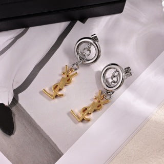 YSL Cassandre Orbital Drop Earrings