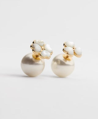 Dior Rose Dior Pearl Bloom Stud Earrings