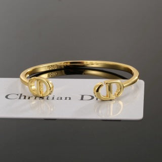 Dior CD Double Signature Open Cuff Bracelet