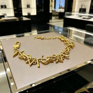YSL Cassandre Interwoven Chain Bracelet