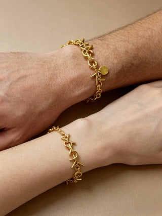 YSL Cassandre Interwoven Chain Bracelet
