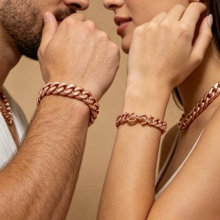 YSL Cassandre Luxe Pavé Chain Bracelet
