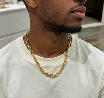 YSL Cassandre Golden Link Chain Necklace
